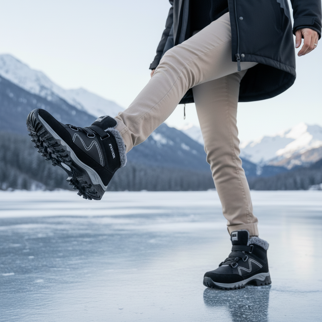 Solvema Orthopädische Winterschuhe - Schwarz